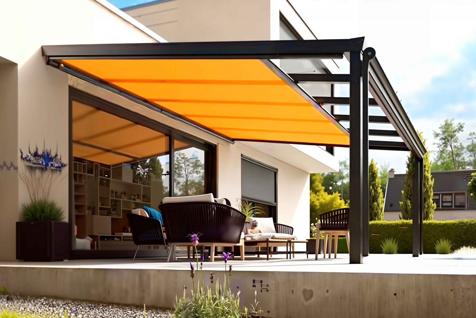 Giải pháp che nắng mưa gió ngoài trời