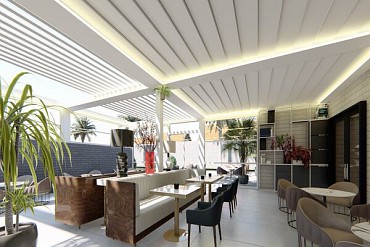 folding arm awning