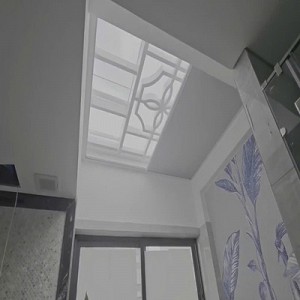 Hệ rèm trần tổ ong tự động che nắng giếng trời tại Đà Nẵng