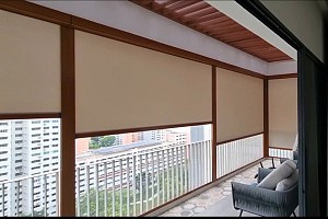 Một số lưu ý trước khi lắp đặt hệ rèm cuốn tự động Zipper Blinds che nắng, mưa gió ban công, sân vườn ngoài trời