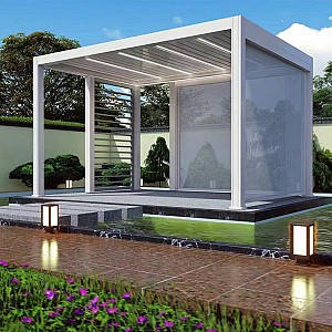 Giới thiệu hệ giàn che tự động sân vườn Alu Patio