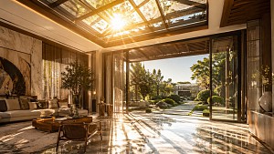 Giải pháp nào cho giếng trời, trần kính, mái kính bị nắng nóng, chói mắt và om nhiệt ?