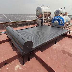 Hệ nhôm cuốn Thượng Hải Aluminium Shanghai Skylight che nắng giếng trời cho nhà phố tại Thành phố Hồ Chí Minh