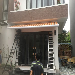 Hệ mái hiên tự động cao cấp tiêu chuẩn Châu Âu tại biệt thự Văn Giang, Hưng Yên