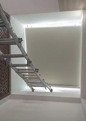 Hệ rèm trần phẳng tự động che nắng giếng trời nhà phố Nguyễn Tri Phương, Thành phố Hà Nội