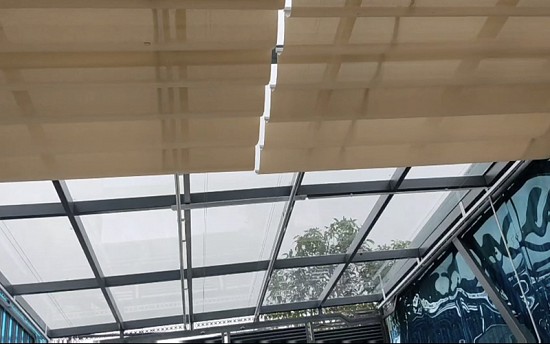 Rèm xếp ly tự động che nắng tại thành phố Vinh - Nghệ An