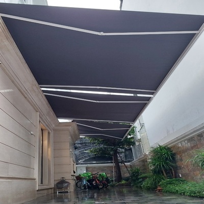 Hệ mái hiên tự động cao cấp nhập khẩu tiêu chuẩn Châu Âu tại Biệt thự Vinhome Riversides Long Biên, Hà Nội