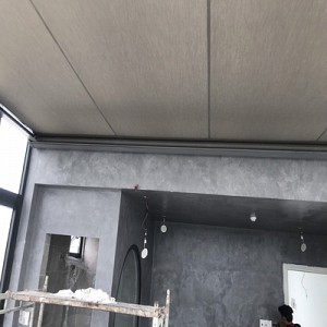 Hệ rèm trần phẳng tự động che nắng mái kính nhà khách tại quận 2 - Tp Hồ Chí Minh