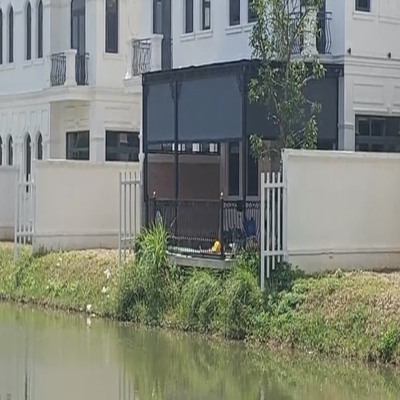 Rèm cuốn Zipper tự động che nắng, mưa gió cao cấp ngoài trời tại Vinhome Star City