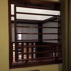 Hệ rèm cuốn tự động Zipper che nắng, mưa gió ngoài trời nhà khách ở Biệt thự Quảng Ninh