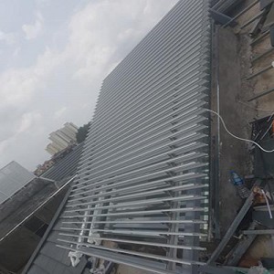 Hệ chớp nhôm tự động lật 1 mặt tại Vinhome GreenBay Mễ Trì