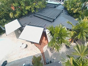 Mái hiên di động quán Cafe tại thành phố Hồ Chí Minh