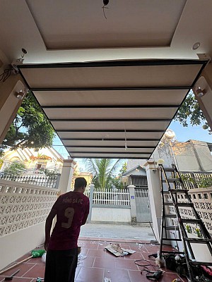 Hành trình lắp đặt hệ mái che Pergola tự động tại Sóc Sơn - Khi công nghệ chạm tới những góc nhà bình yên