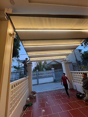 Hành trình lắp đặt hệ mái che Pergola tự động tại Sóc Sơn - Khi công nghệ chạm tới những góc nhà bình yên