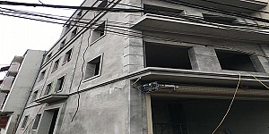 Rèm cầu vồng 02 lớp tự động và rèm vải mở ngang ore tự động ở nhà khách tại Dốc Đoàn Kết - Minh Khai - Hà Nội.