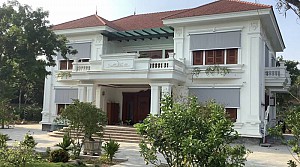 Hệ rèm cuốn tự động dây cáp che nắng ngoài trời tại thành phố Vĩnh Yên, tỉnh Vĩnh Phúc