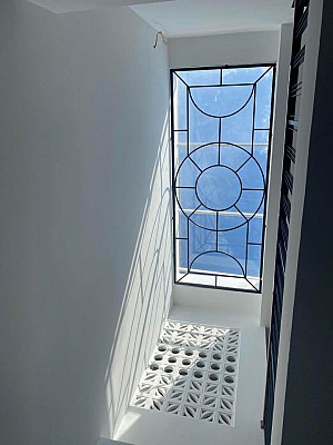 Rèm trần xếp ly tư động tại nhà khách ở Đà Nẵng