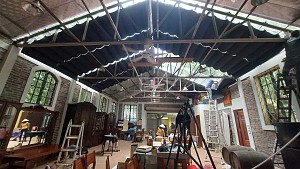 Hệ rèm trần xếp ly tự động chéo che nắng mái kính nhà vườn tại Ba Vì, Hà Nội – Một dấu ấn, một kỷ niệm không thể nào quên –